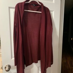 Maroon Long sleeve Cardigan
